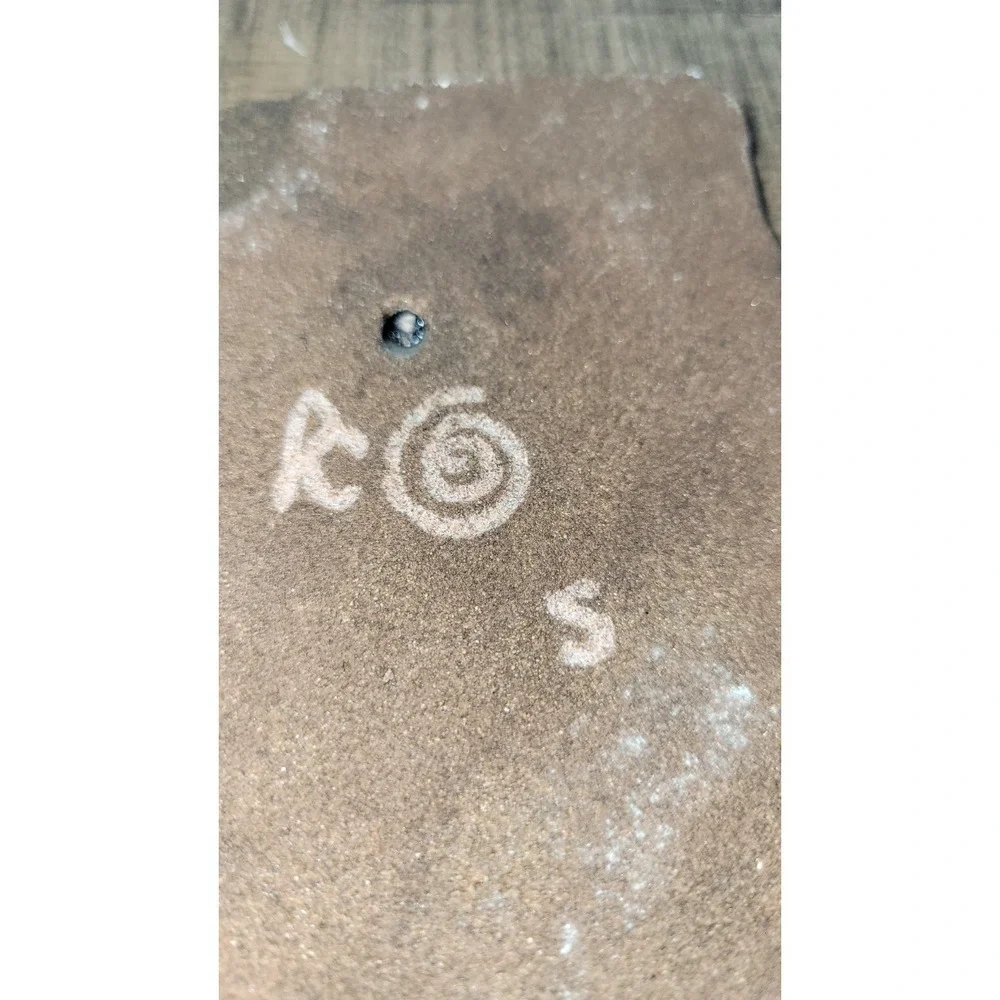 Kokopelli Native Style Sandstone Art Tile Signed Etched Stone Decor USA Made